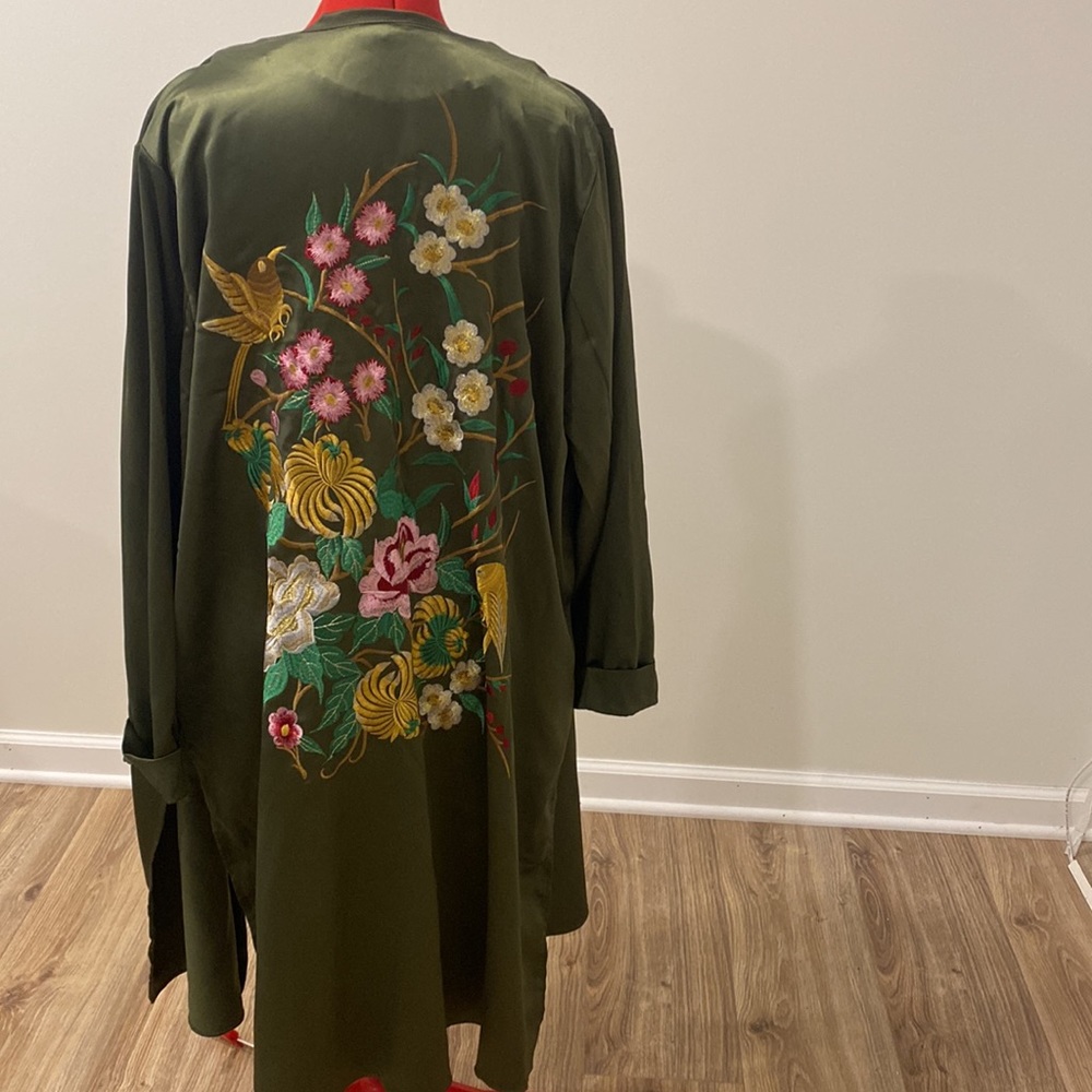 Worn Once! River Island Olive green Comino with Detail on the back